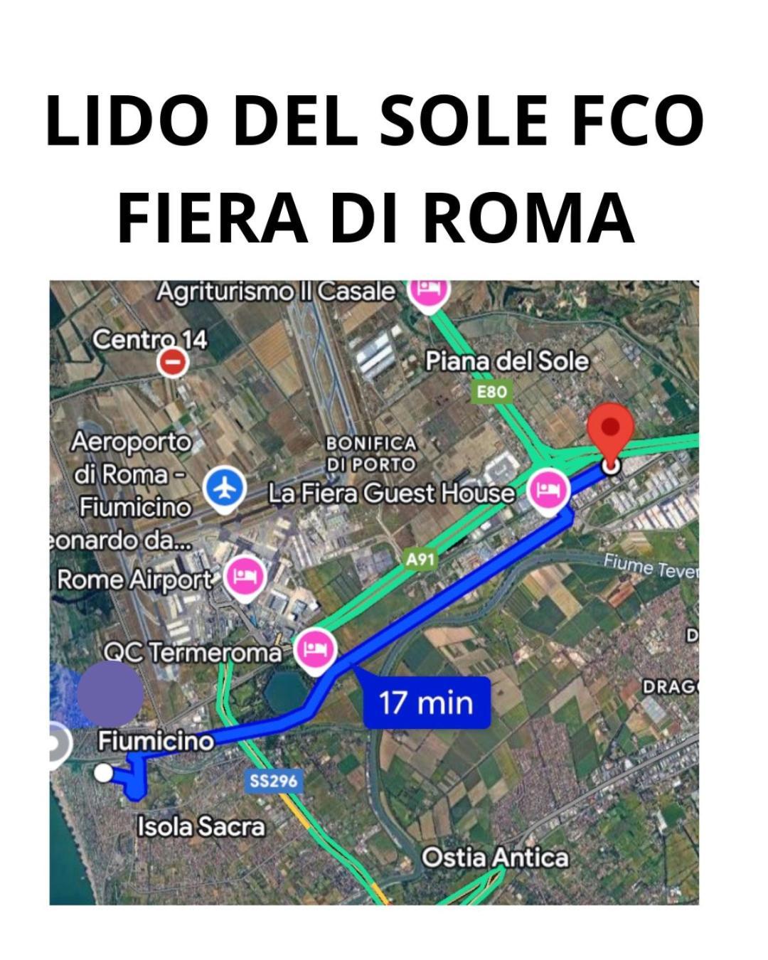 Lido Del Sole Fco Fiumicino Exterior foto